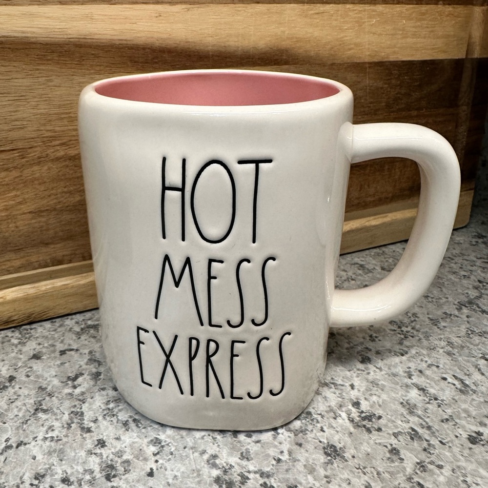 Rare Rae Dunn “Hot Mess Express” Ceramic Mug